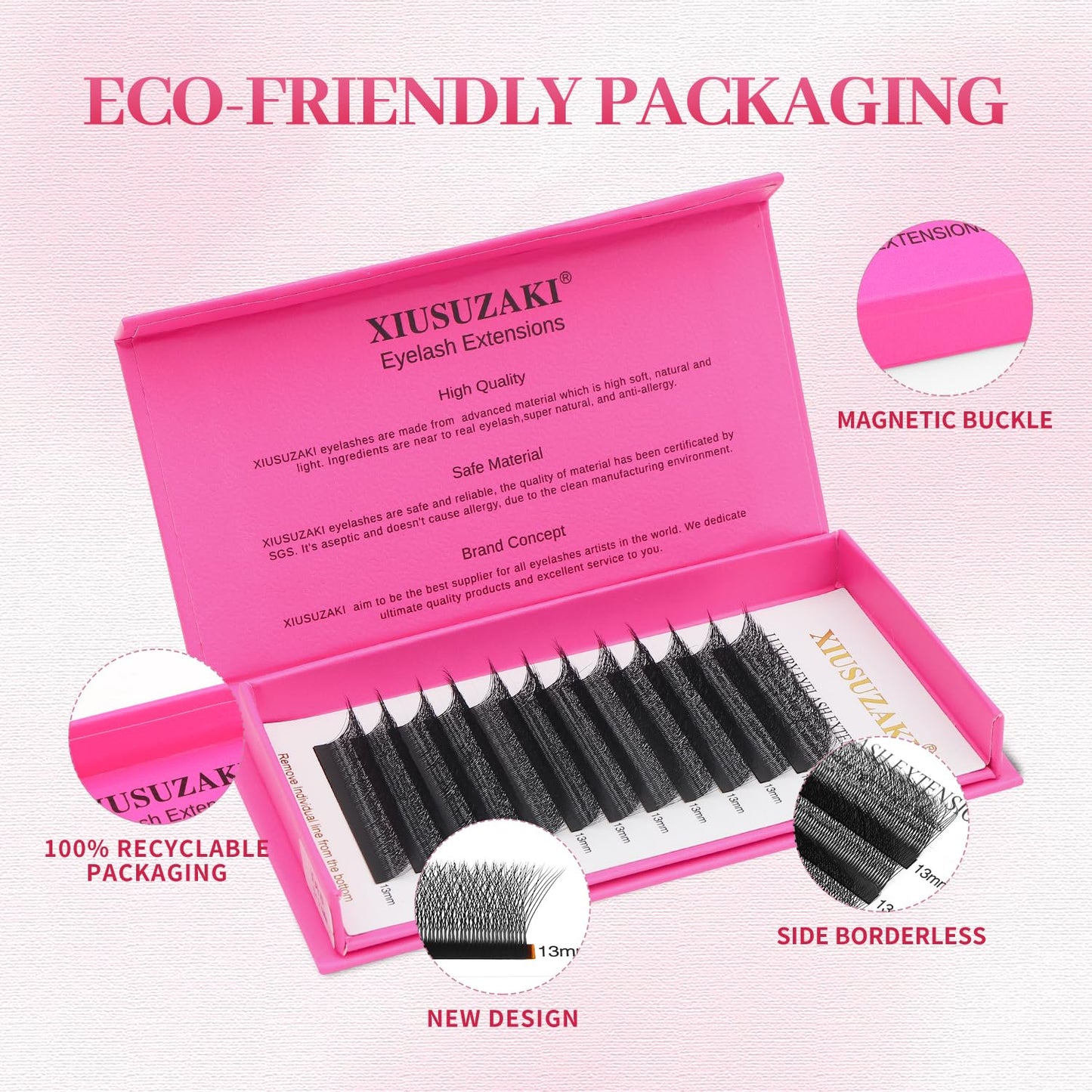 W Lash Extensions 5D Eyelash Extensions W Shape 0.07mm Thickness C Curl Mix 8-15mm Premade Fans Individual Lashes Matte Black Volume 12 Rows Crisscross False Eyelashes(W-5D-0.07-C,8-15mm)