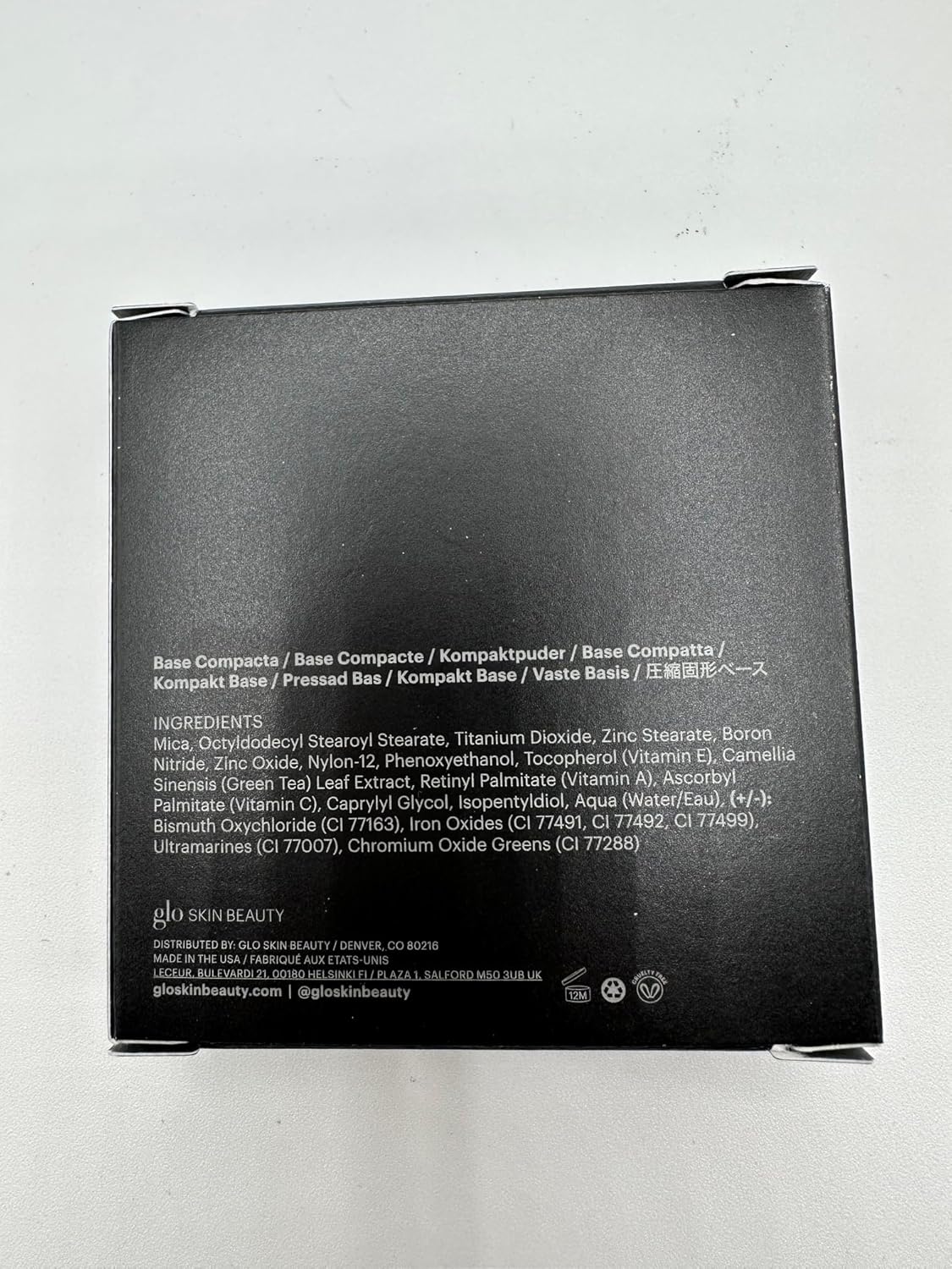 Glo Skin Beauty Pressed Base Powder Foundation Makeup (Cocoa Light) - Flawless Coverage for a Radiant Natural, Second-Skin Finish