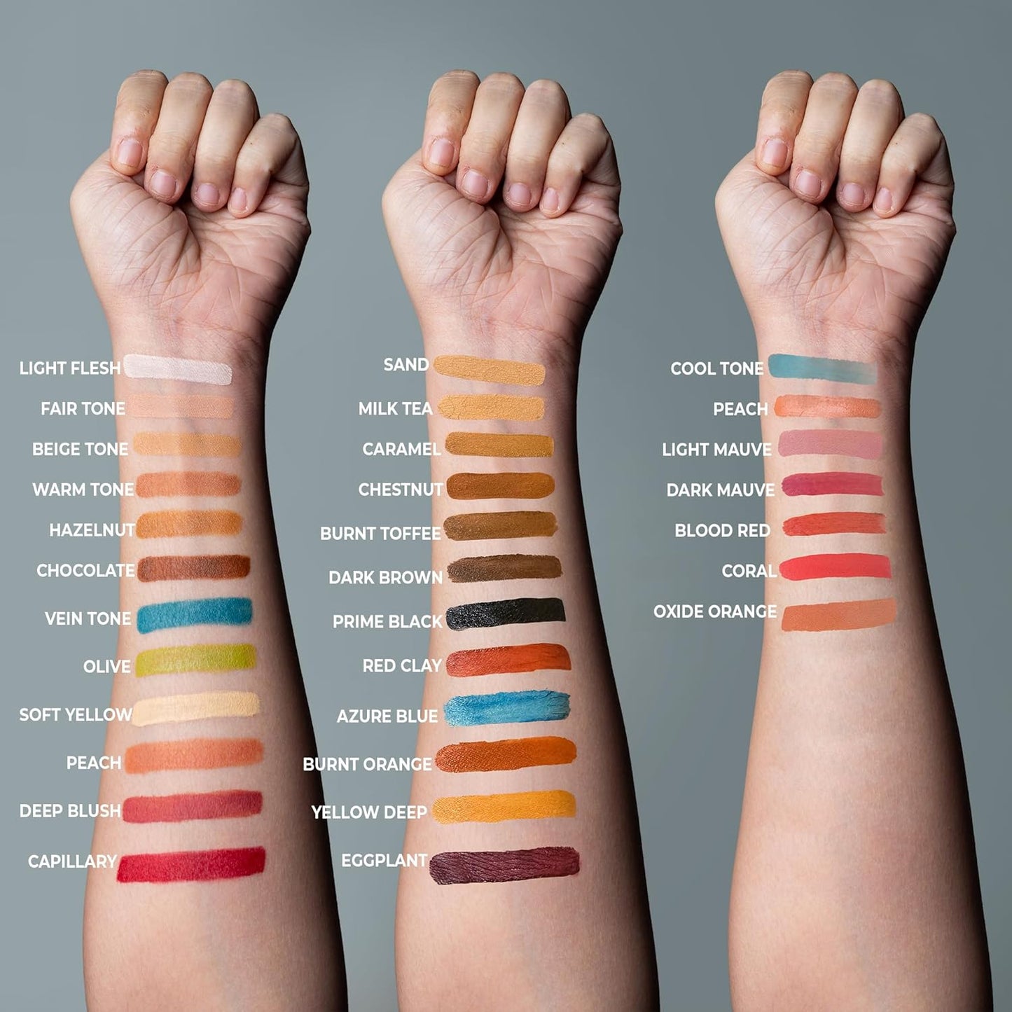 Alcohol Palette Refill Pans - Skin Tones - Cool Tone