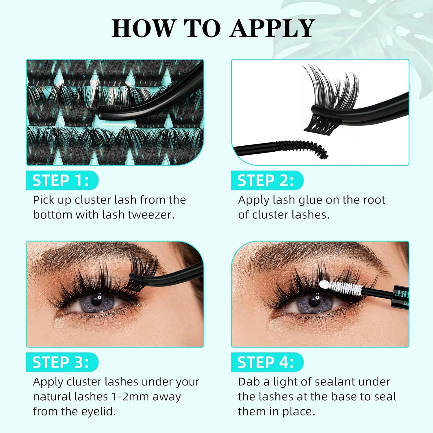 Lash Clusters Wet Look 168Pcs Eyelash Cluster Ultra-Thin Lash Band Eyelashes Extensions Spiky Anime Wide Span Lashes(Tulip,D-14mm)