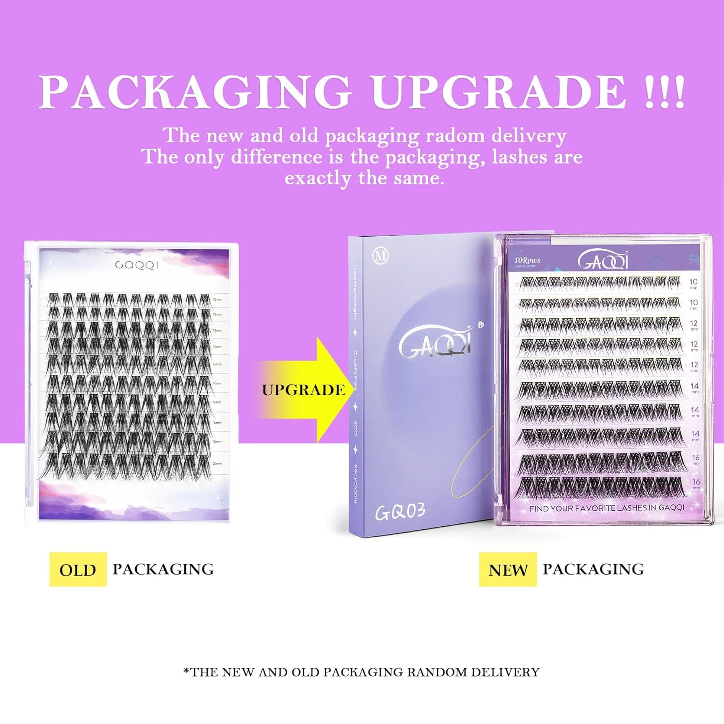 GAQQI Lash Clusters, Eyelash Clusters 120PCS D Curl Individual Lashes, Wispy Cluster Eyelash Extension 10mm Only, Natural Looking Cluster Lashes （GQ03, D Curl, 10mm)