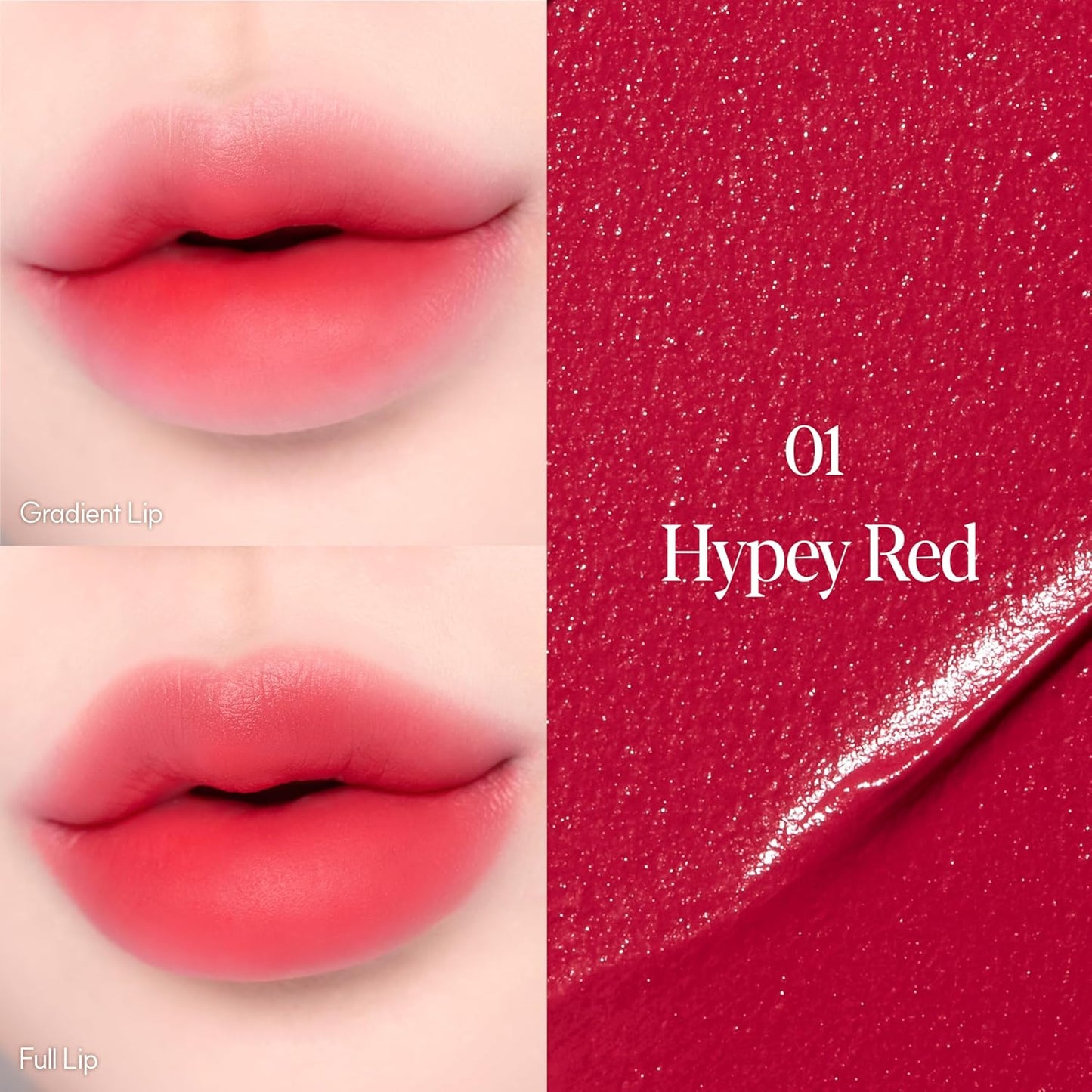 Espoir Couture Lip Tint Fitting Blur #1 Hypey Red 0.14oz | Soft and Creamy Color for Blurry Lip Look | Smudge-Proof Fixing Lip Stain | Lightweight and Comfortable Matte Finish