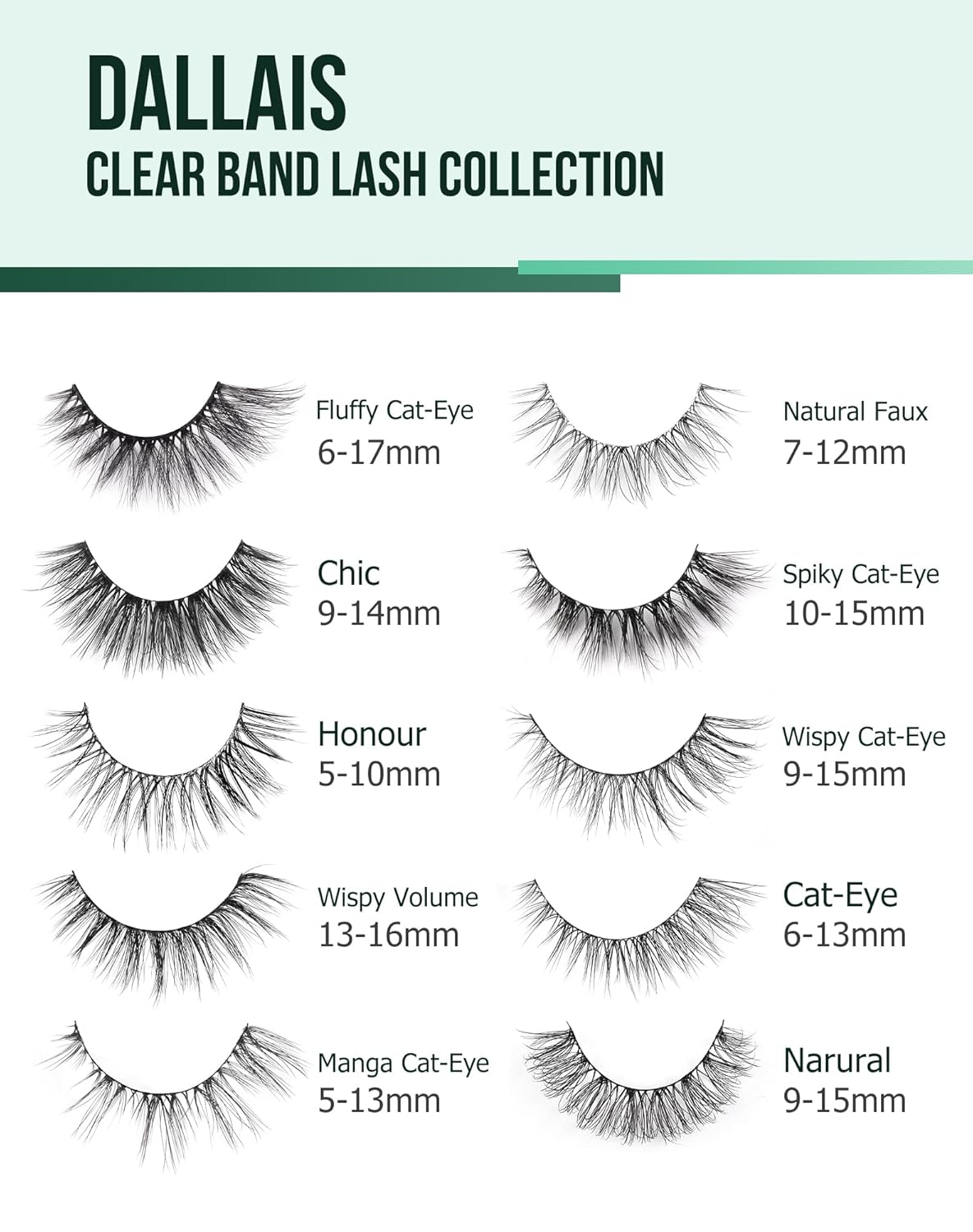 Short Eyelashes Natural Look Wispy Mink Lashes Thick False Eyelashes Small Eye Lashes Pack Fluffy Strip Lashes 7 Pairs