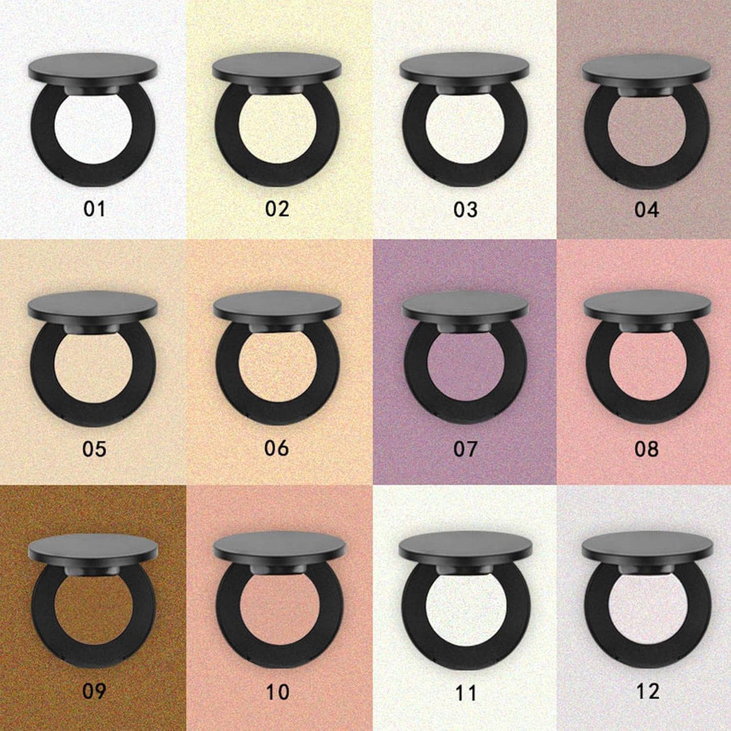 Face Highlighter Powder Palette, Glossy Glitter Illuminator Powder, Shimmer Shades for Face Highlighter Makeup, Highly Pigmented Natural Shiny Highlight Makeup Illuminator Highlighter 7