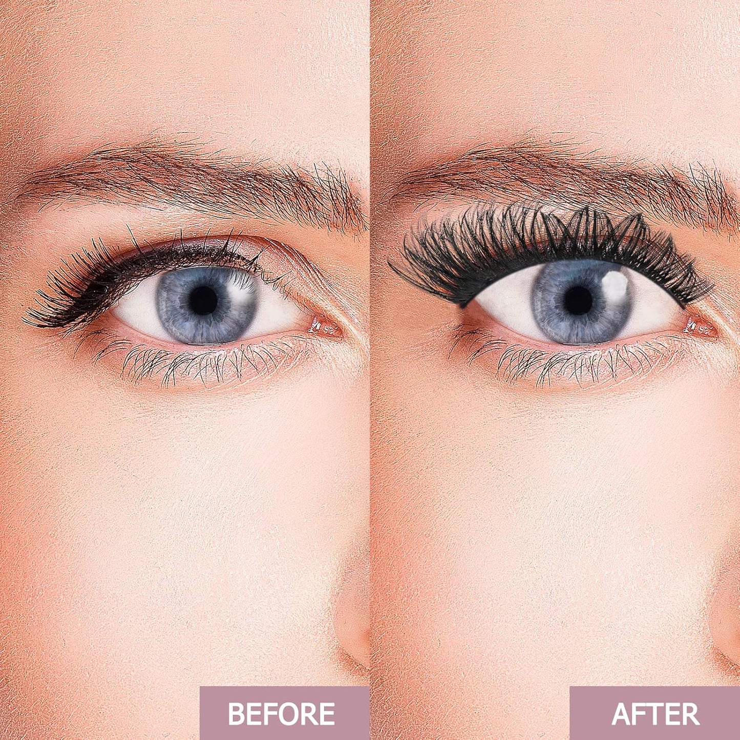 QUEWEL Cluster Lashes 72 Pcs Wide Stem Individual Lashes C/D Curl 8-16mm Length DIY Eyelash Extension False Eyelashes Soft for Personal Makeup Use at Home (honey01-C-8)