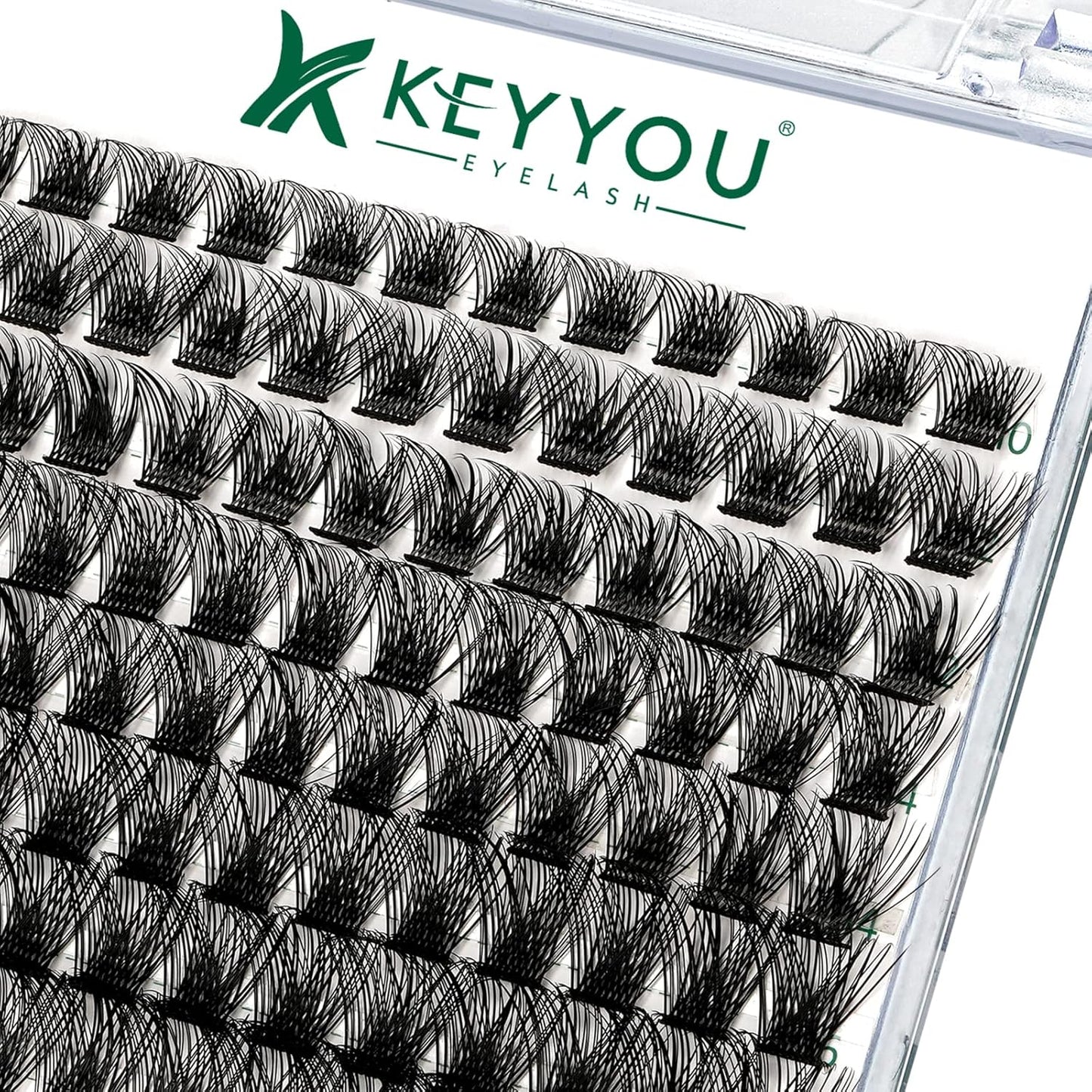 Lash Clusters 96pcs Individual Lashes Y03 D Curl 8-18MIX Cluster Lashes KEYYOU Volume Wispy Lash Extension Soft&Comfortable Easy DIY at Home(Y03 D-8-18MIX)
