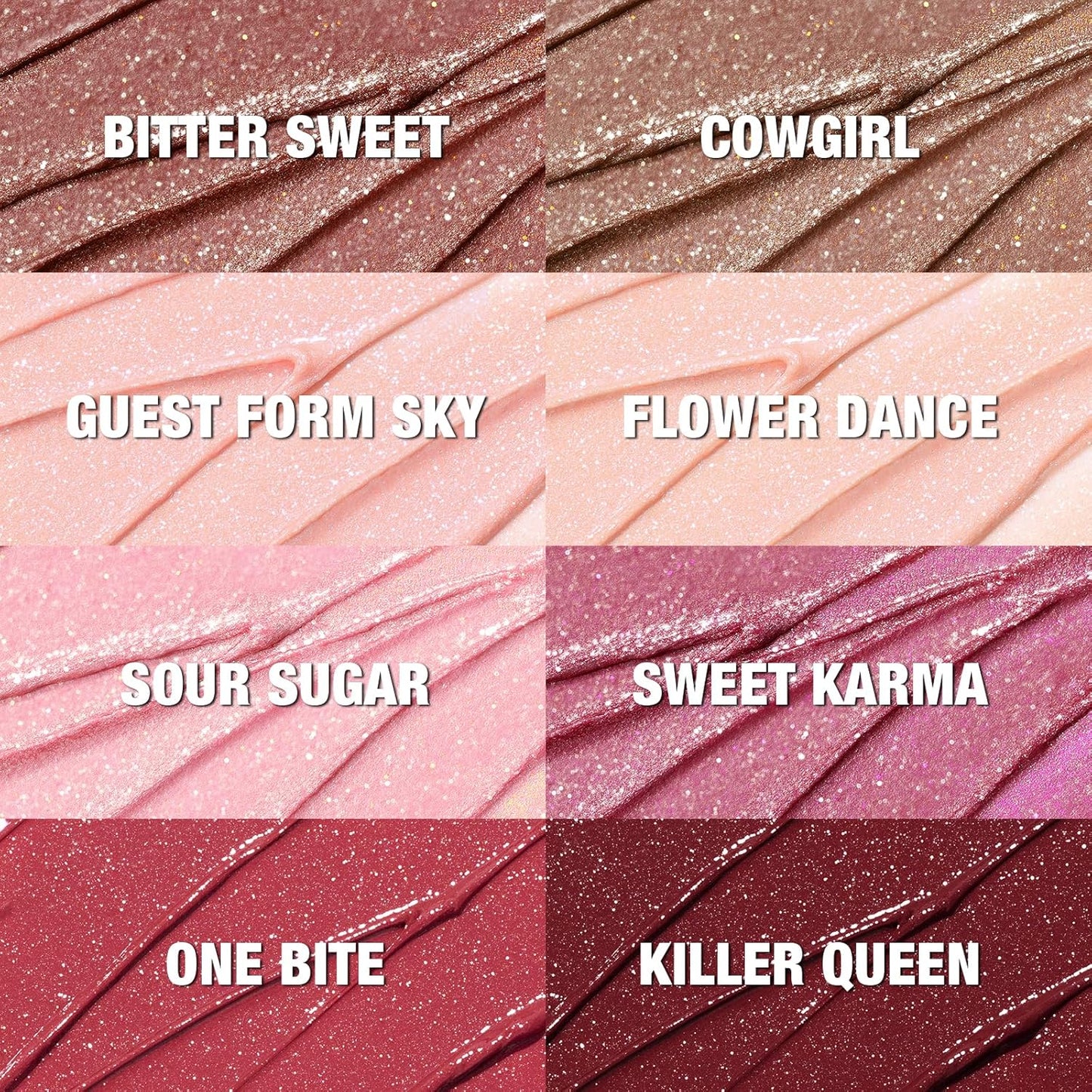 FOCALLURE Glisten Opal Shine Lipstick, High Impact Lip Color, Moisturizing Tinted Lip Balm, Lightweight & Hydrating Formula for Lip Care, BITTER SWEET