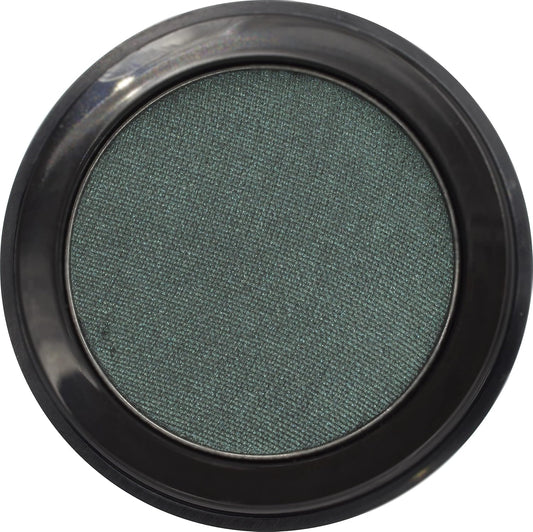Counterfeit Shimmering Deep Forest Green Blue Grey Pressed Powder Single Vegan Eyeshadow; Talc, Paraben & Cruelty Free